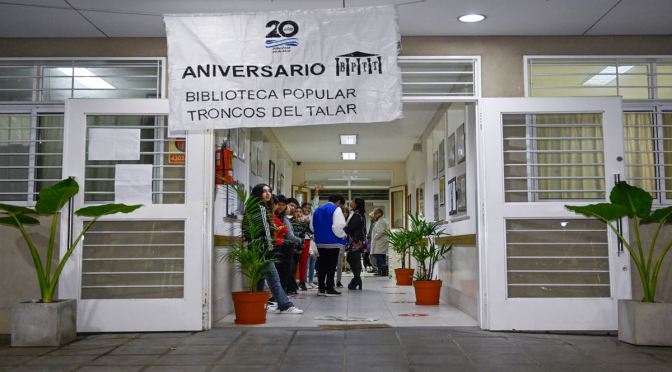 Cumplió 20 años de vida la Biblioteca Popular de Troncos del Talar